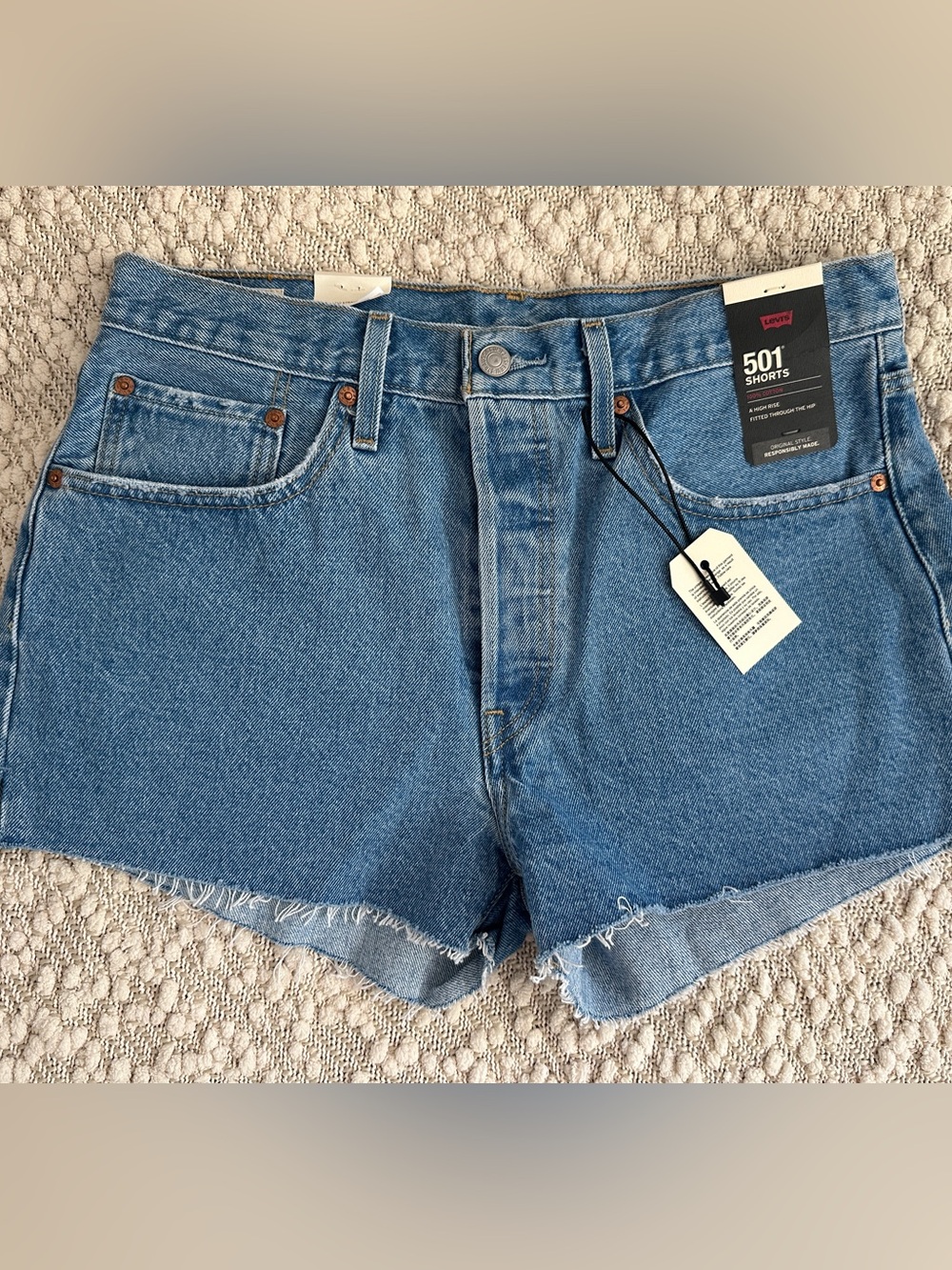 Levi's Premium 501 Original Fit High-rise Women's Shorts NWT Size 30
